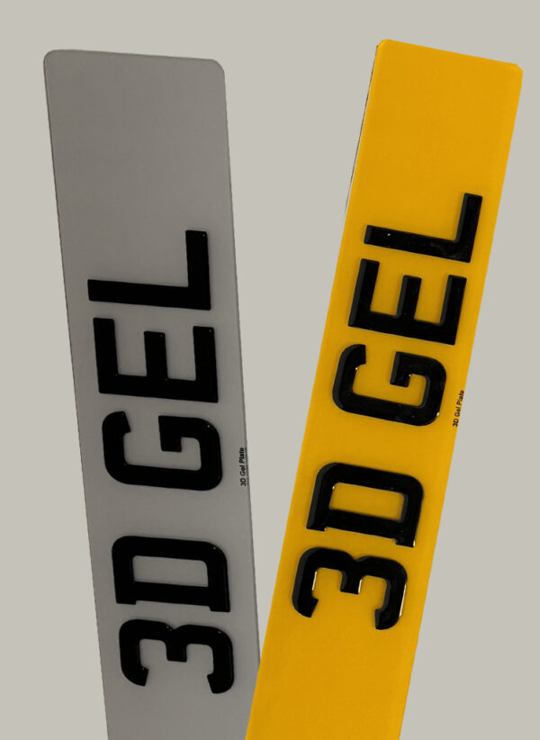 3D Gel Number Plate